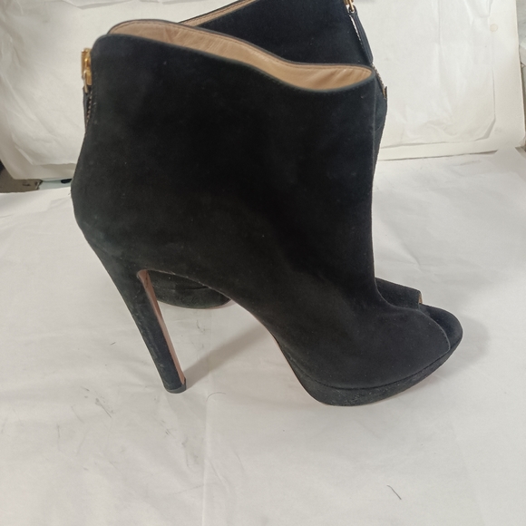 Prada Black suede  Boots ankle size 37 - Picture 2 of 15
